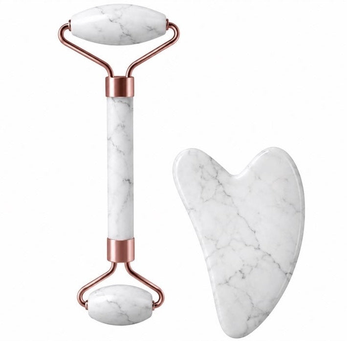 Rouleau de Massage Faciale – Gua Sha & Roller