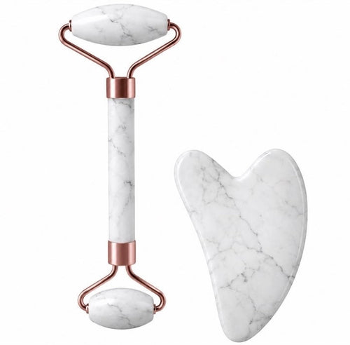 Rouleau de Massage Faciale – Gua Sha & Roller