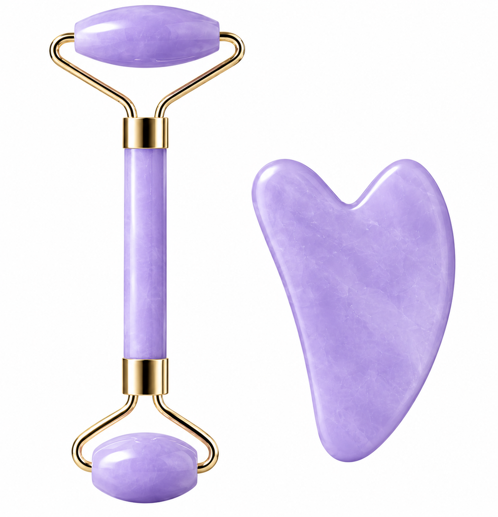 Rouleau de Massage Faciale – Gua Sha & Roller
