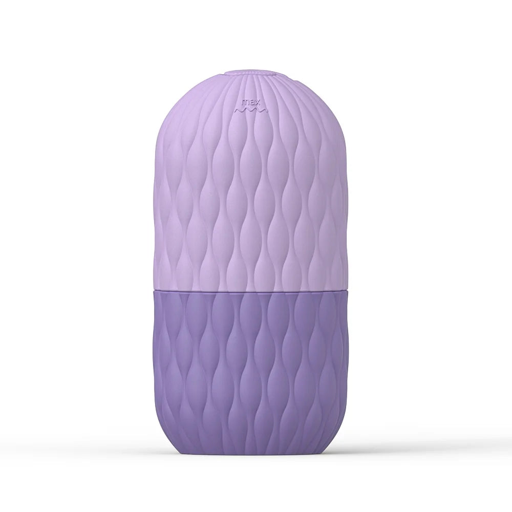 Rouleau de Glace Visage Réutilisable en Silicone - Masseur Facial Anti-Poches et Anti-Rides
