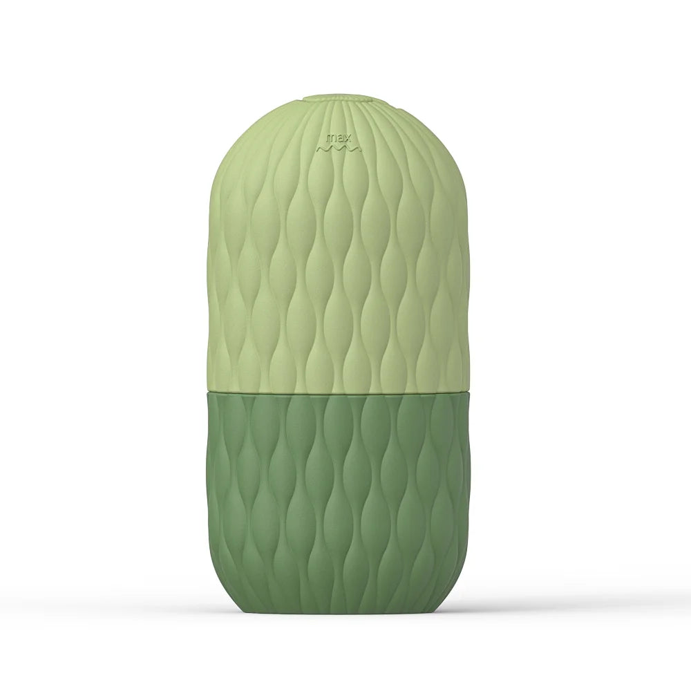 Rouleau de Glace Visage Réutilisable en Silicone - Masseur Facial Anti-Poches et Anti-Rides