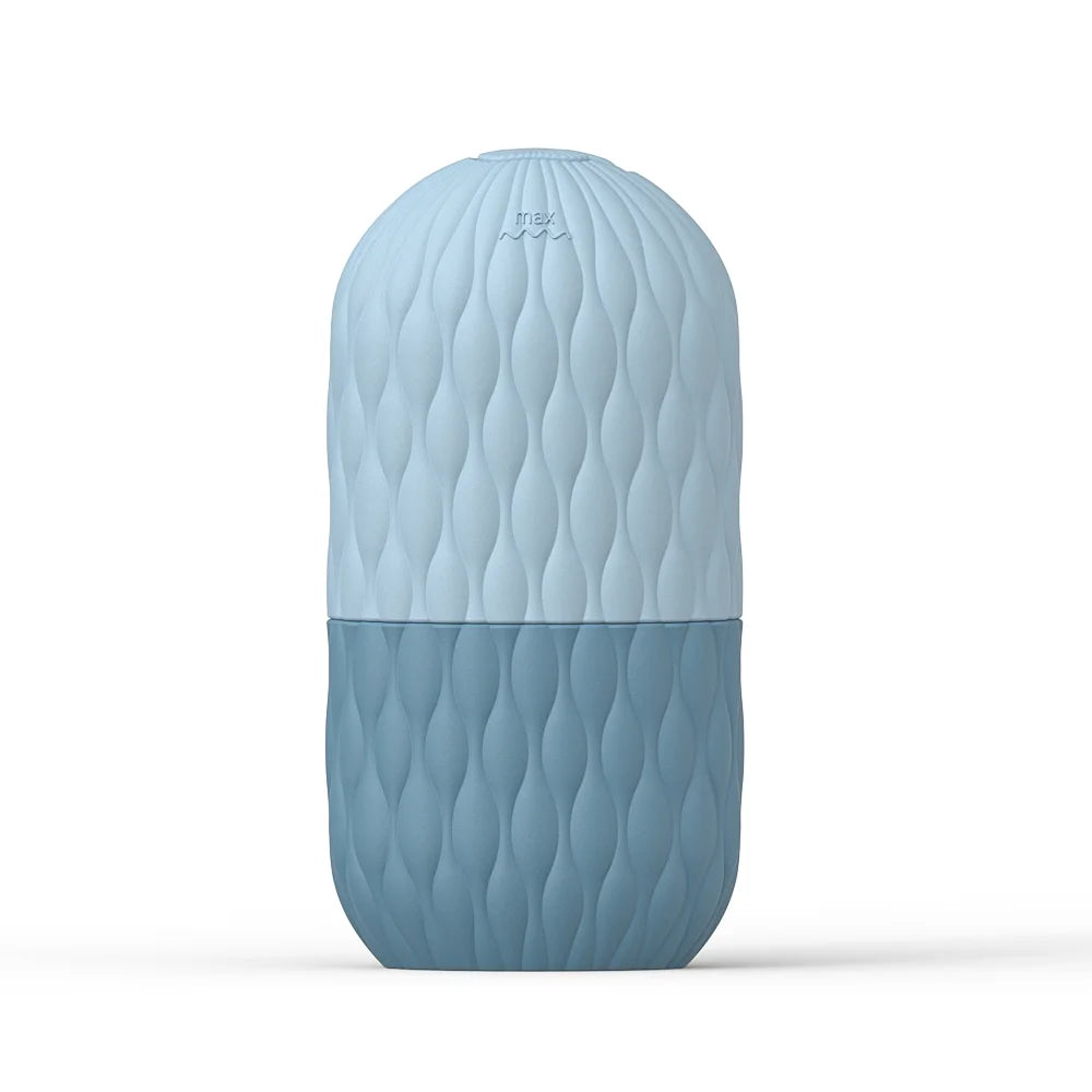Rouleau de Glace Visage Réutilisable en Silicone - Masseur Facial Anti-Poches et Anti-Rides