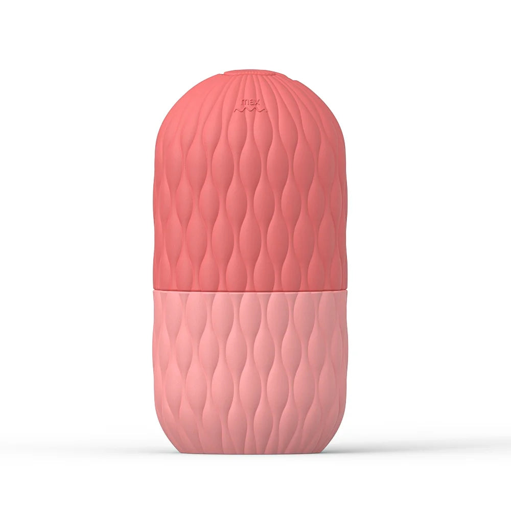 Rouleau de Glace Visage Réutilisable en Silicone - Masseur Facial Anti-Poches et Anti-Rides